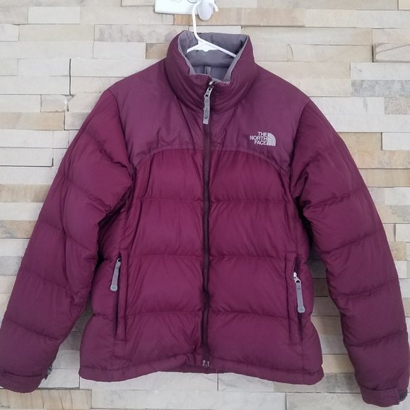 North Face Womens Small Purple Retro 96 Nuptse Puffer Winter Jacket Ladies Coat